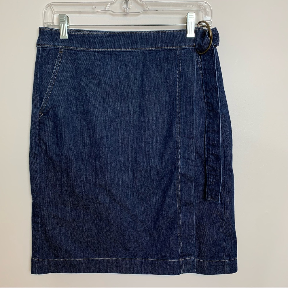 Banana Republic Denim Wrap Skirt